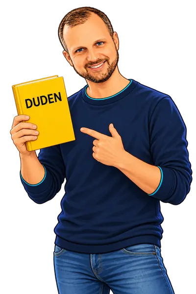 Illustration von Jan Gülker mit einem Duden