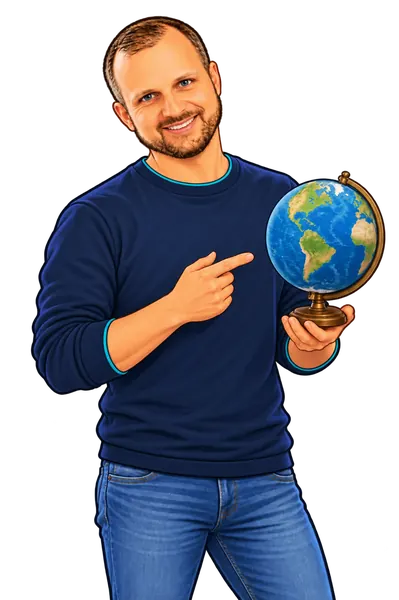 Illustration von Jan Gülker mit einem Globus